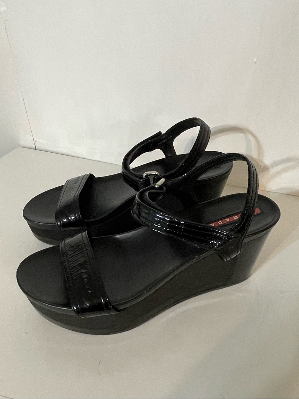 Prada Wedge Platform Sandals
